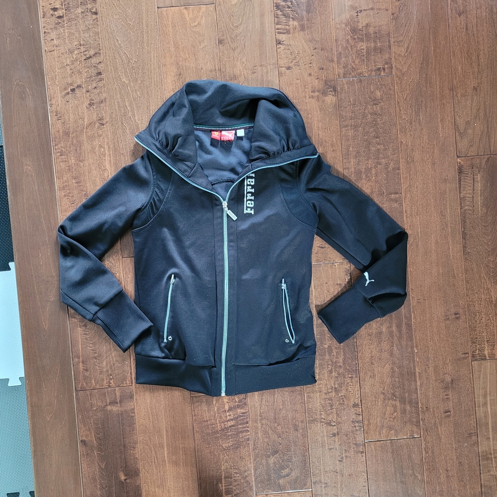 Puma Scuderia Black Zip-Up Hoodie